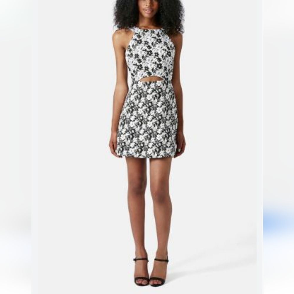 Topshop Cut Out Dress